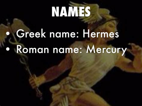 hermes roman name a|roman equivalent of Hermes.